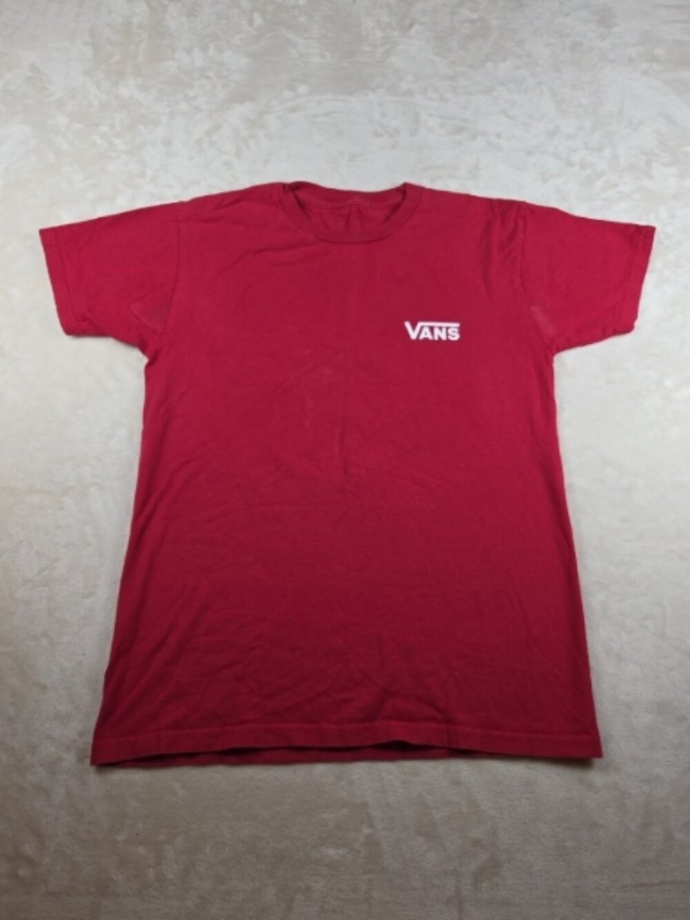 Vans Off The Wall Graphic Tee – Small – Red – 1966 Classic